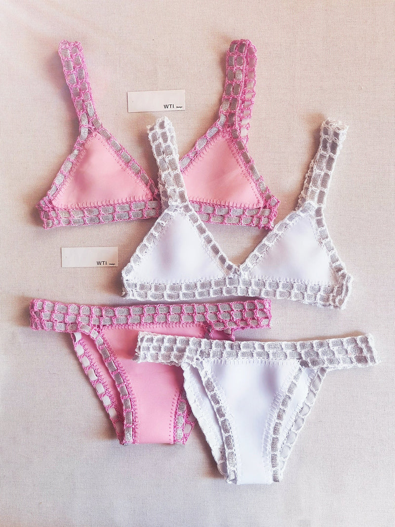 Reversible Neo Crochet Bikini Set