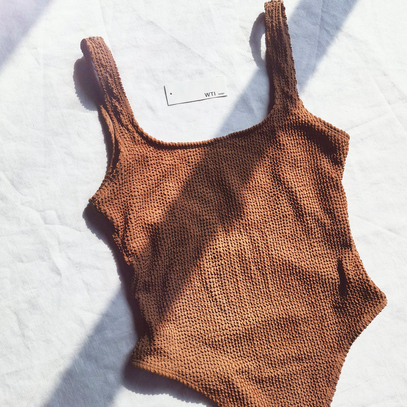 Crinkle One Piece Swimsuit