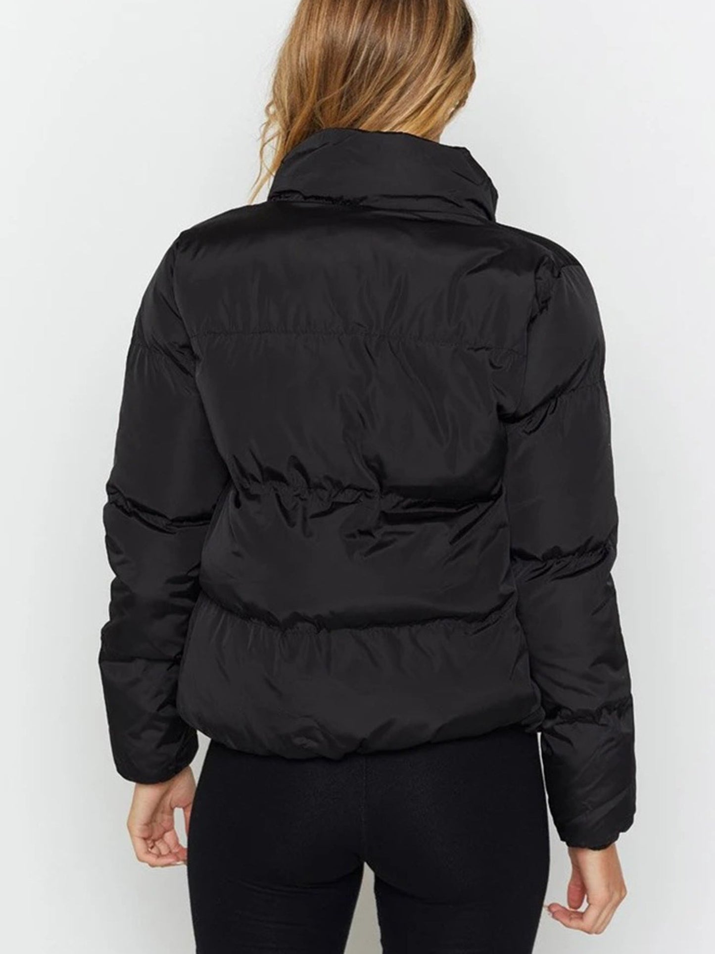 Stand Up Puffer Short Jacket