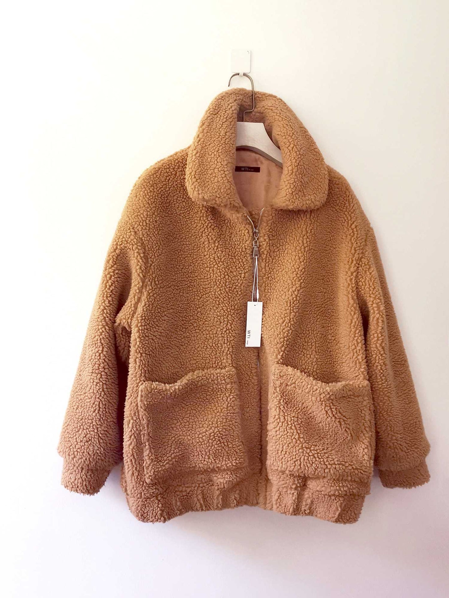 Oversize Faux Fur Fuzzy Jacket - worthtryit.com