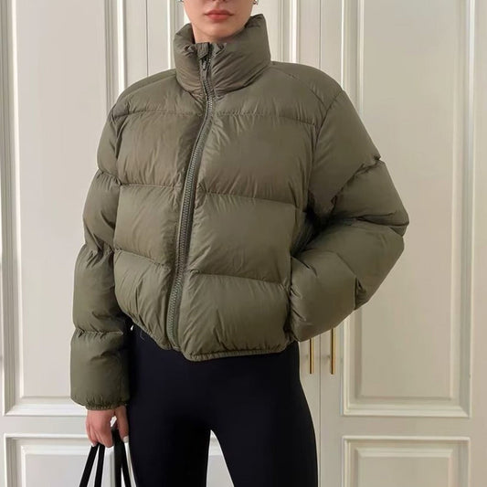 Stand Up Puffer Short Jacket