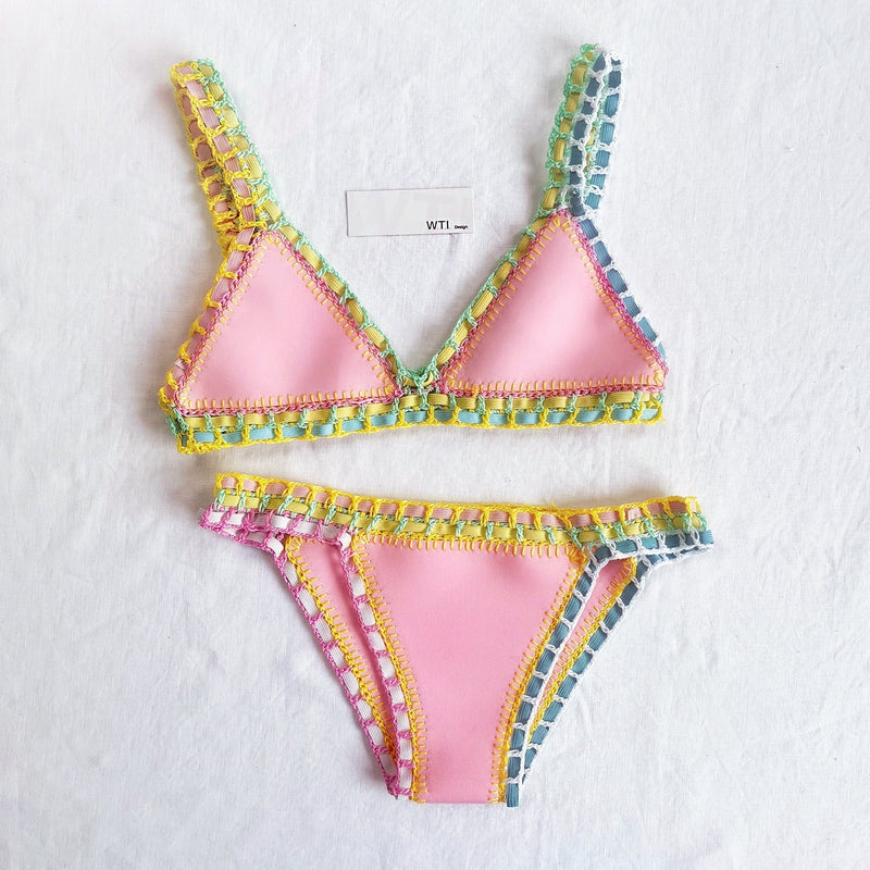 Reversible Neo Crochet Bikini Set