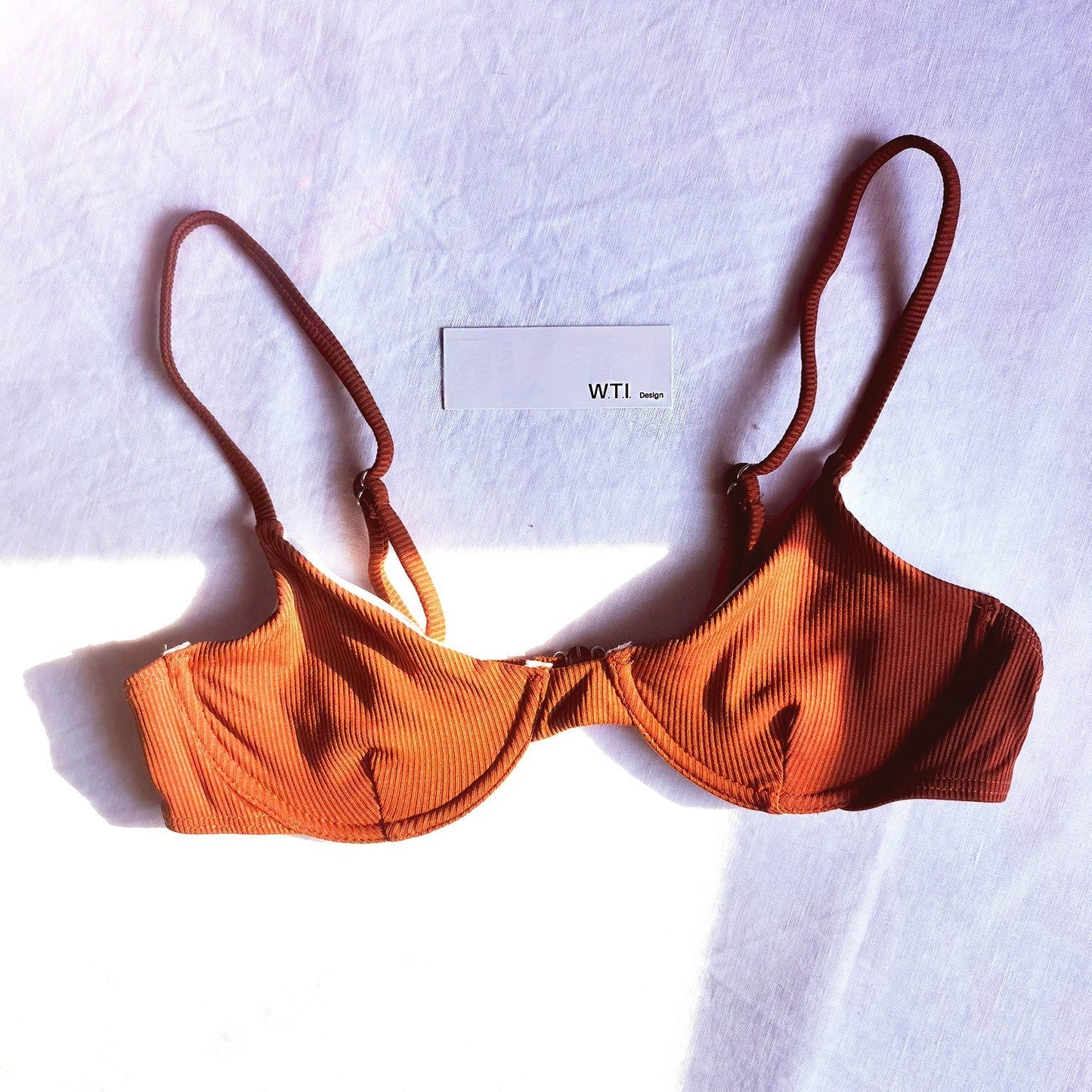 Ribbed Block Underwear Bralette Bikini Set