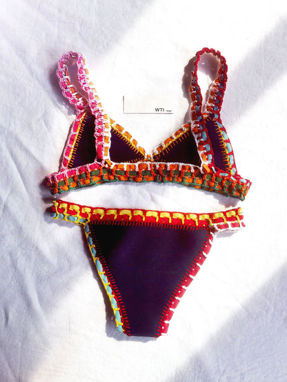 Reversible Neo Crochet Bikini Set