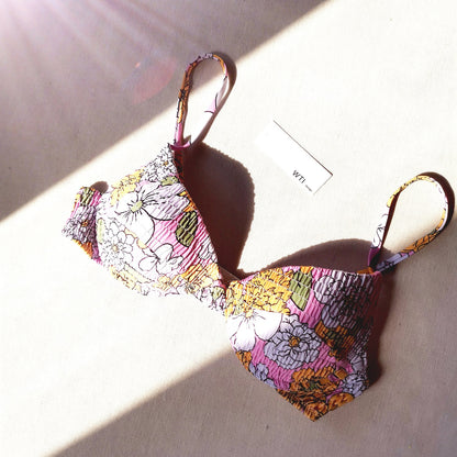 Floral Scrunched Underwire Bikini