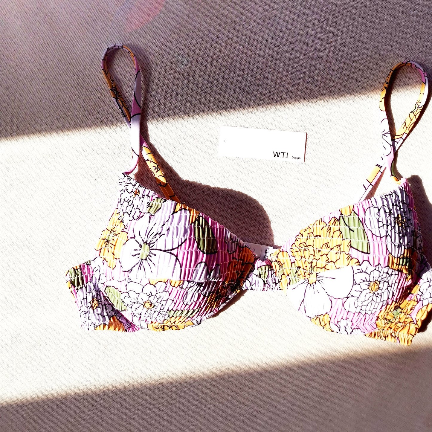 Floral Scrunched Underwire Bikini