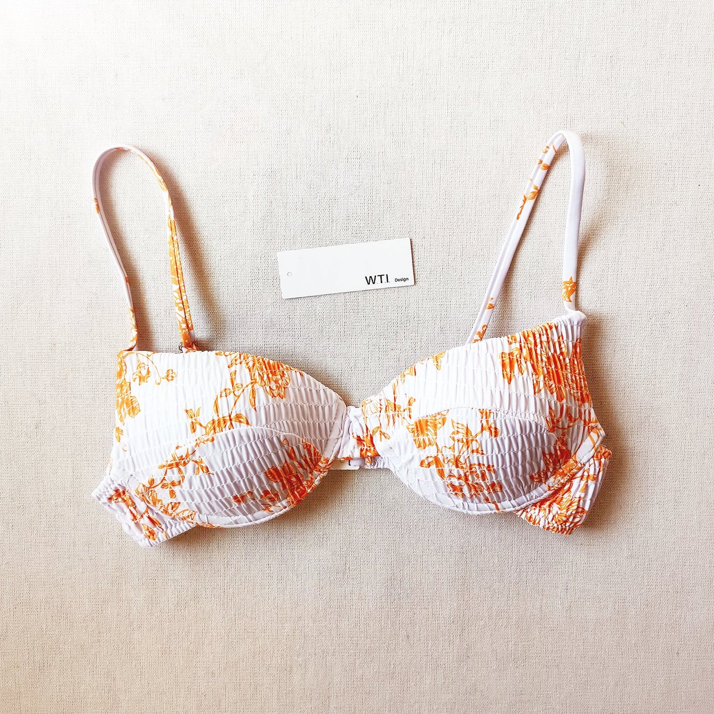 Floral Scrunched Underwire Bikini