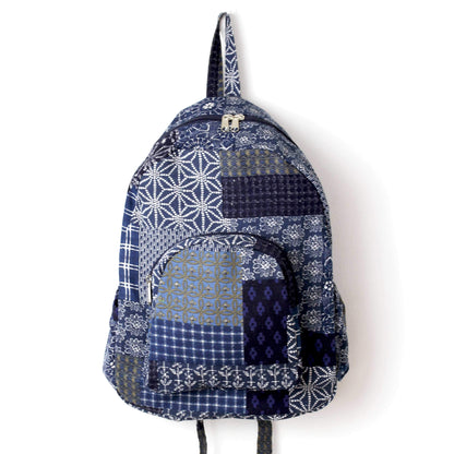 Floral Cotton Tribal Bohemian Hippie Backpack-Green Row