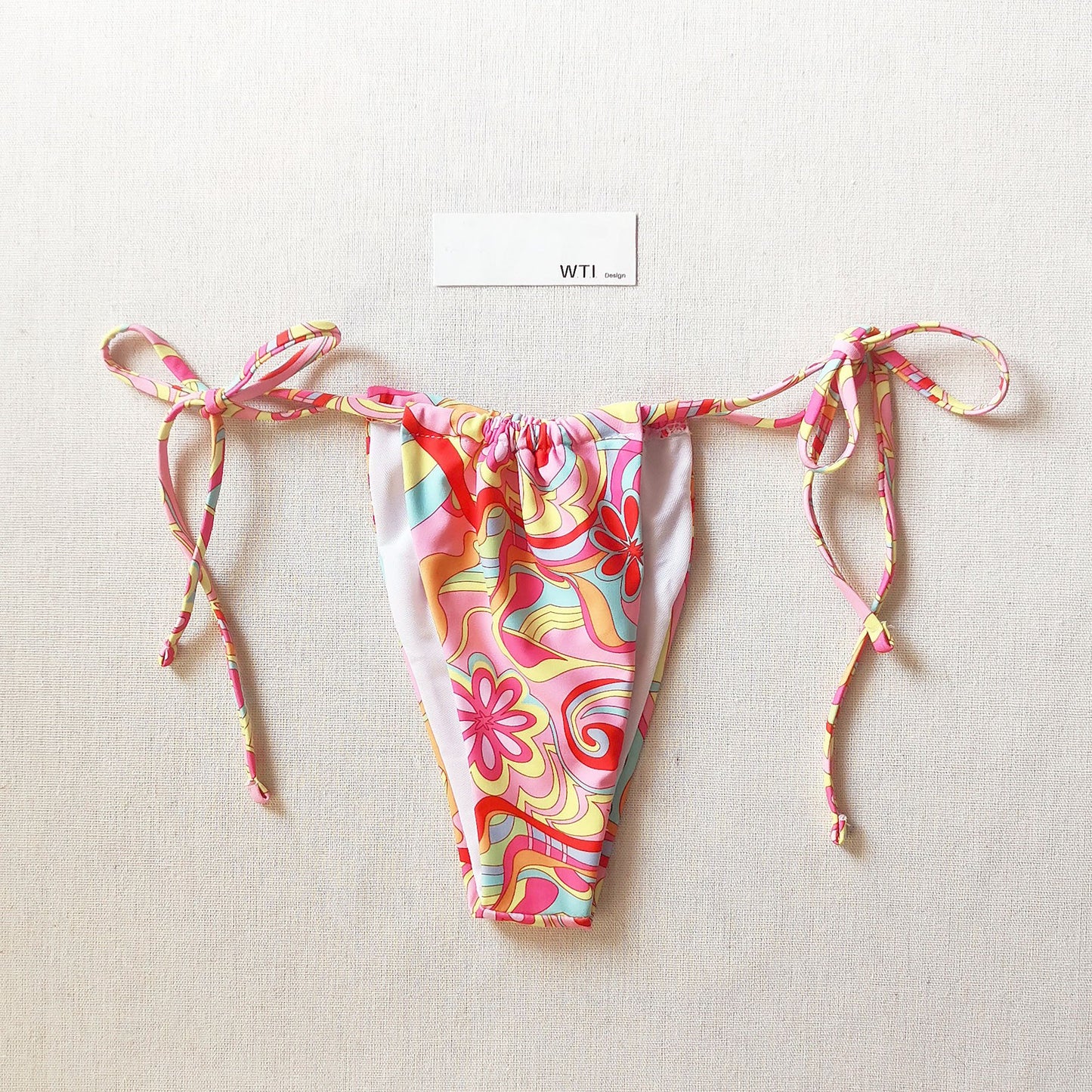 Floral Print Triangle Bikini Swimsuit DY21