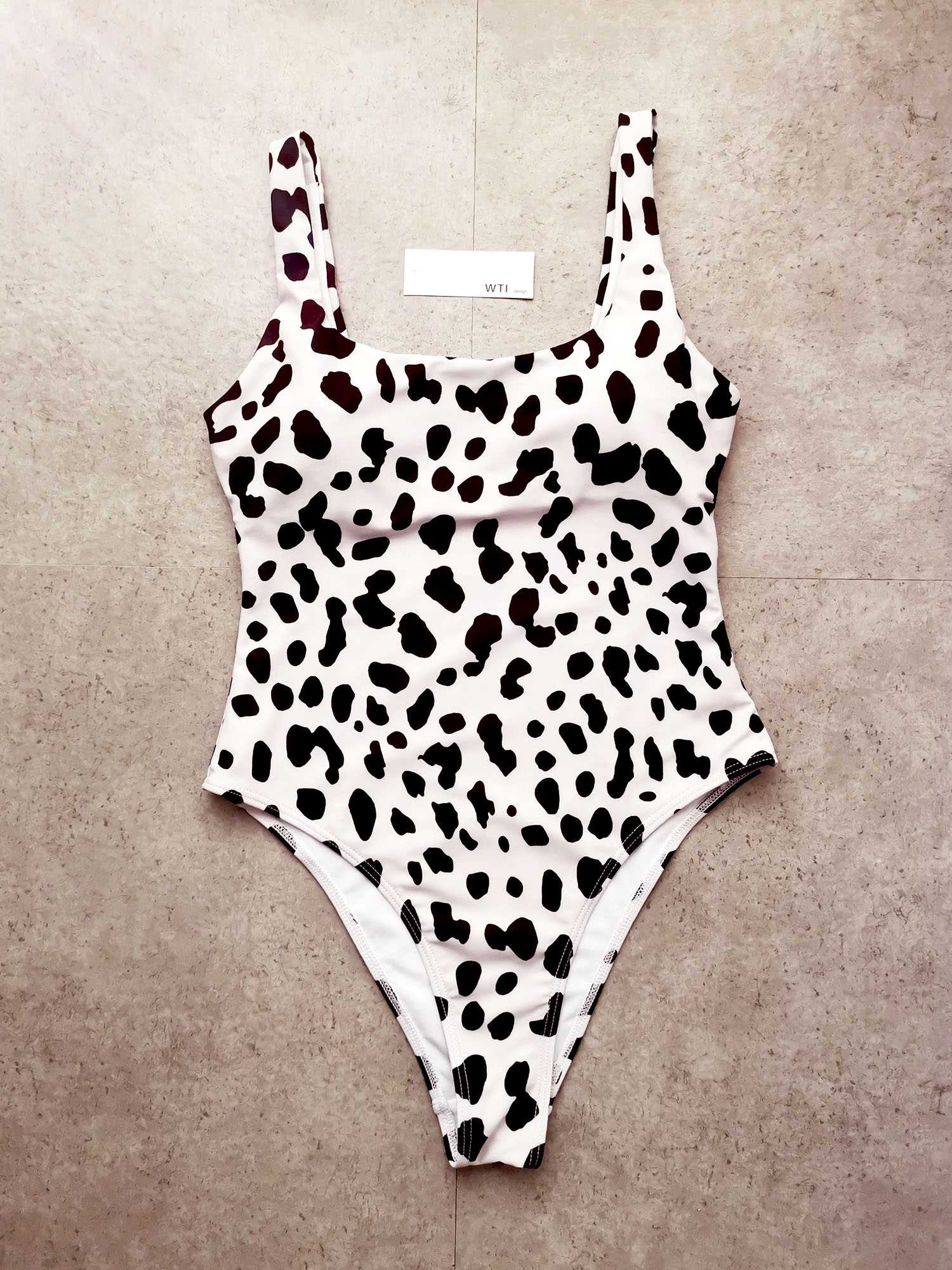 Vintage Animal Print One Piece Swimsuit - worthtryit.com