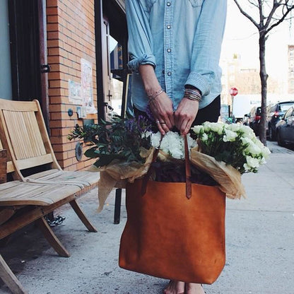 Oversized Leather Womens Tote Bag