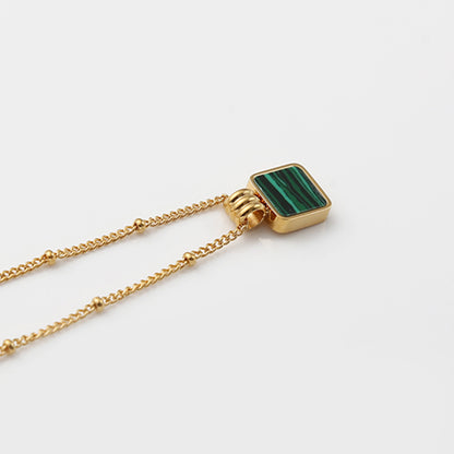 Square Gold Necklace