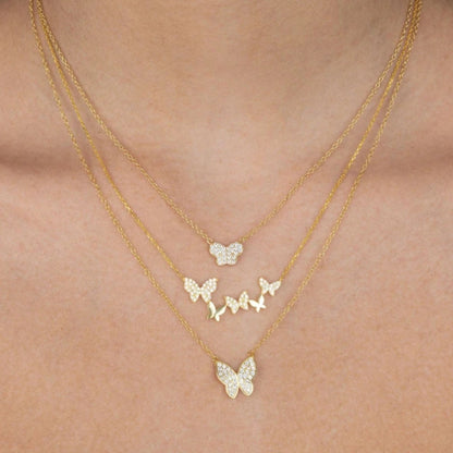 Golden Butterfly Corker & Necklace