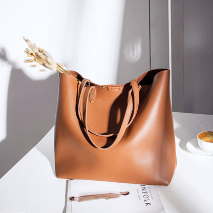 Oversized Leather Womens Tote Bag