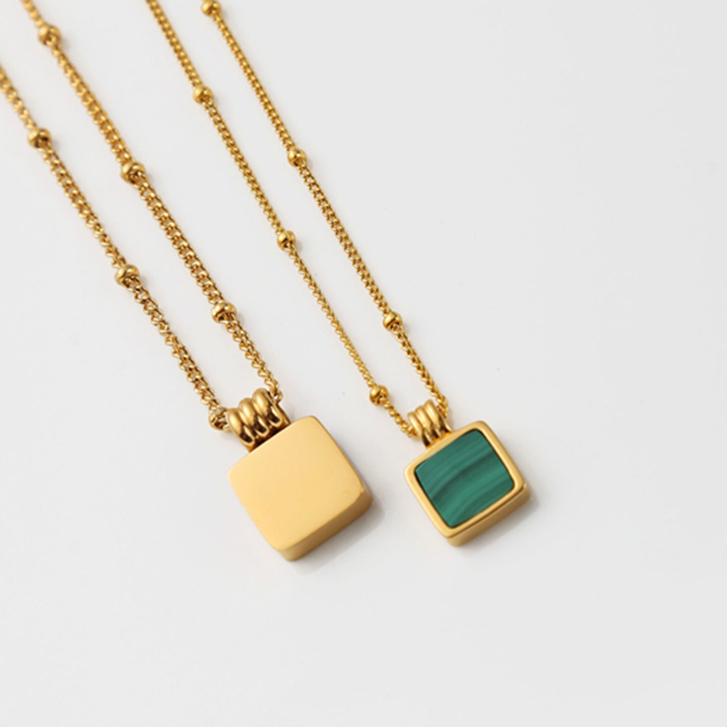 Square Gold Necklace