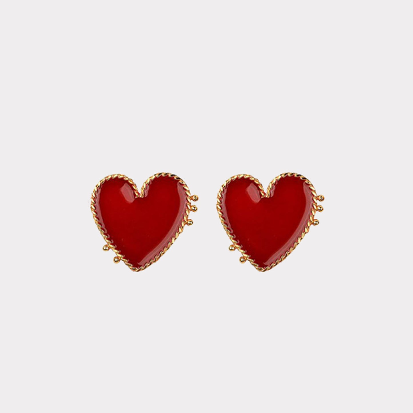 Red Heart Earrings