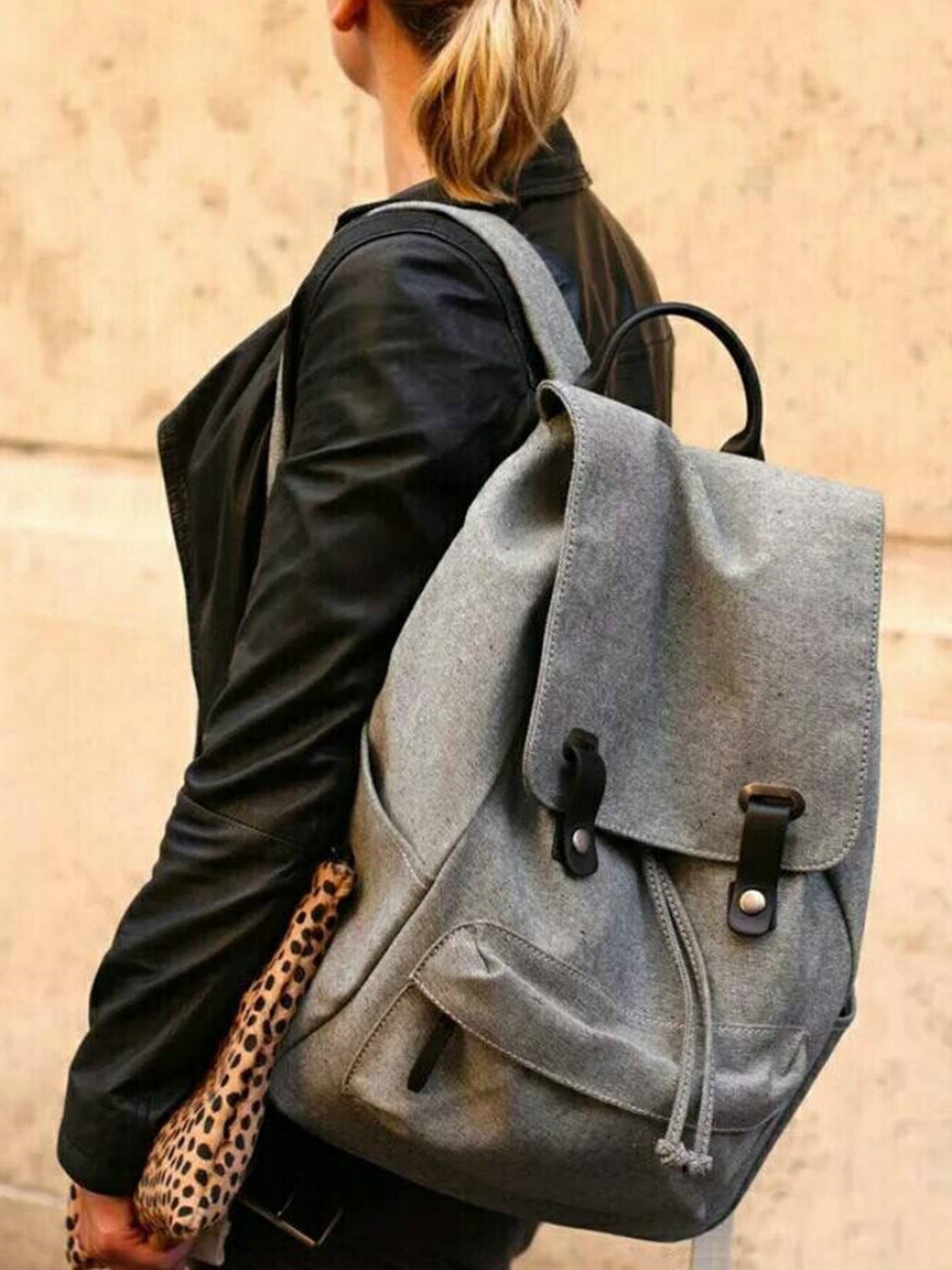 Unisex Oversize Rucksack Backpack 15"