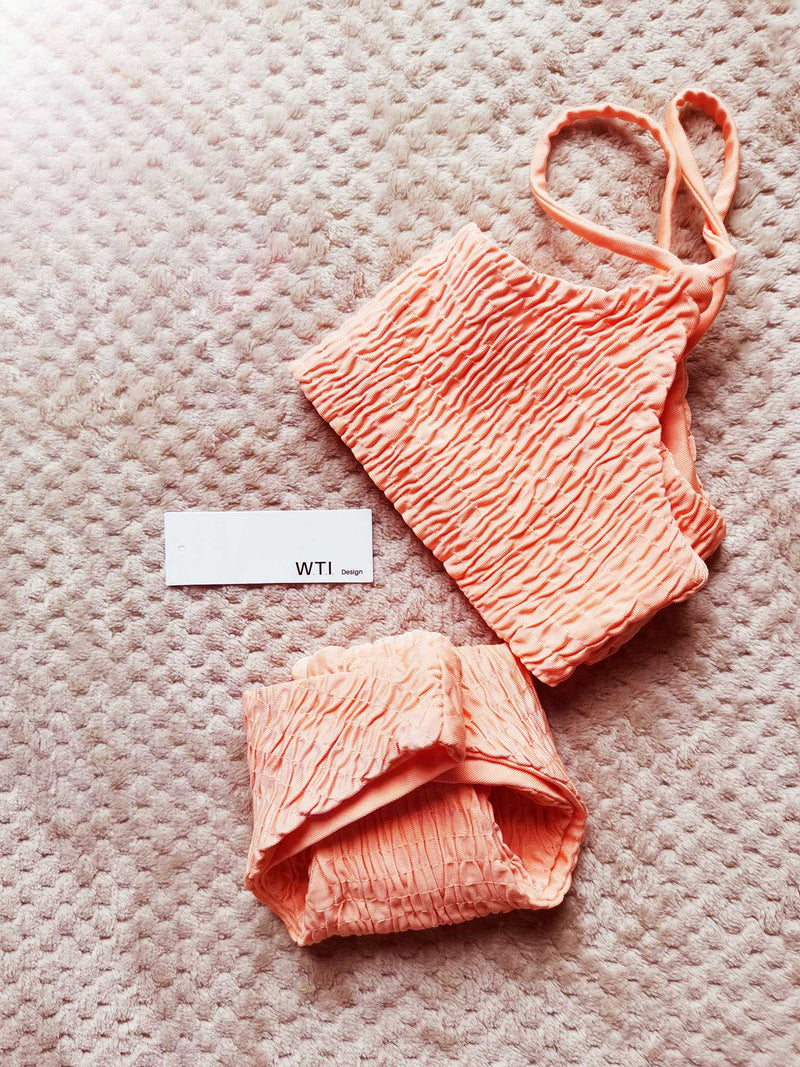 Scrunch Swimsuit - Cute Bikinis with Ruched Brazilian String High