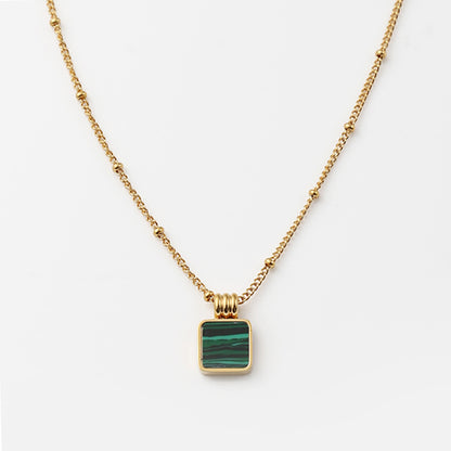 Square Gold Necklace