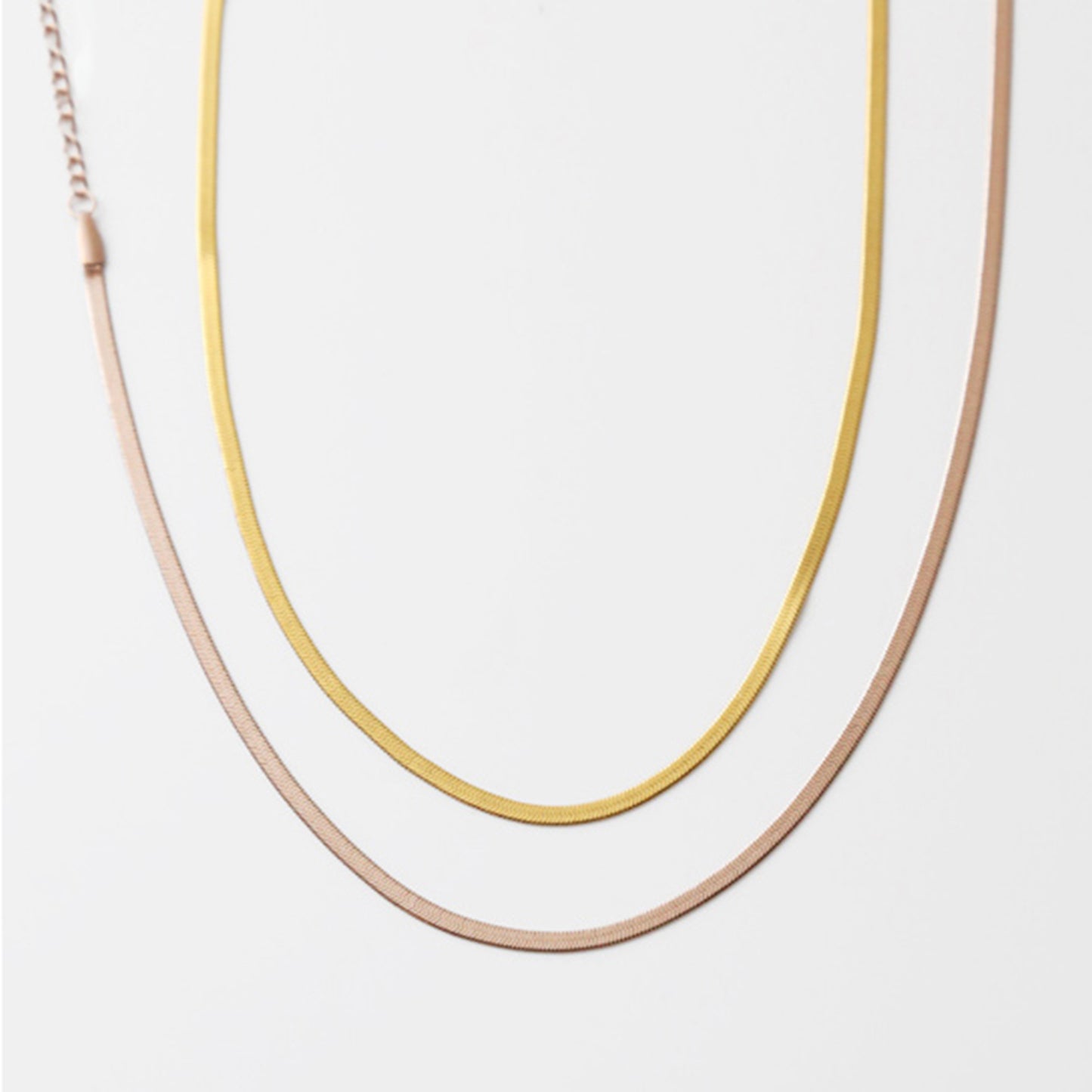 Vintage Gold Snake Bone Necklace