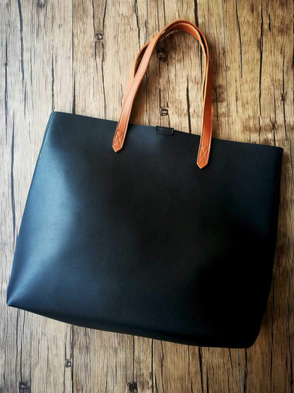 Oversized Leather Womens Tote Bag