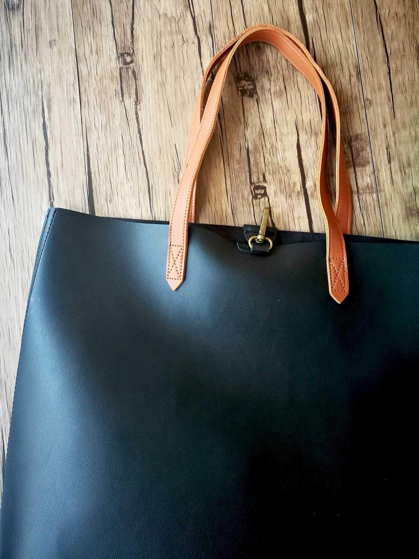 Oversized Leather Womens Tote Bag